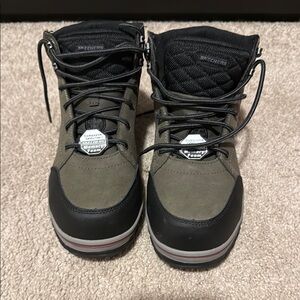 Skechers Black and Gray Boots Durable Stylish Footwear